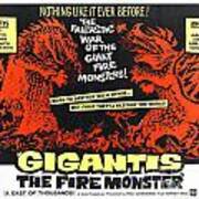 Gigantis The Fire Monster Art Print