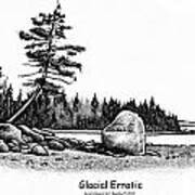 Glacial Erratic Art Print