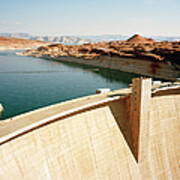 Glen Canyon Dam At Lake Powell Art Print