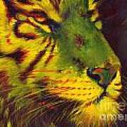 Glowing Tiger Art Print