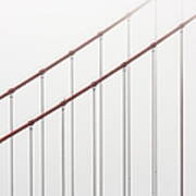 Golden Gate Bridge Cable Fog Art Print