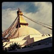 Golden Stupa Art Print