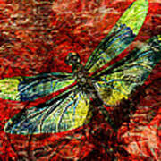 Goodbye Dragonfly Art Print