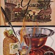 Gourmet Cover Of Maison Begue's Cafe Brulot Art Print