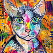 Graffiti Kitty Art Print