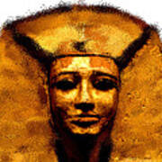 Graffitied Pharaoh Art Print