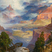 Grand Canyon In Mist Art Print