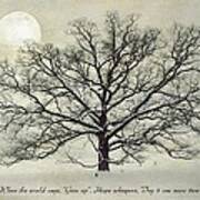 Grand Oak And Moon Art Print