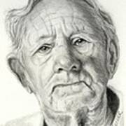 Grandpa Full Of Grace Drawing Art Print