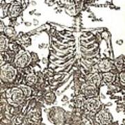 Gratefully Dead Skeleton Art Print