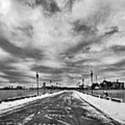 Gray Sky Over Fells Point Pier Art Print