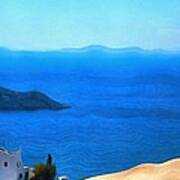 Grecian Blue Art Print