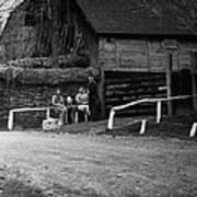 Group Of People In Romanian Countryside Art Print