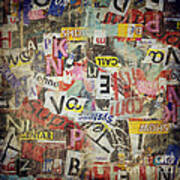 Grunge Textured Background Art Print