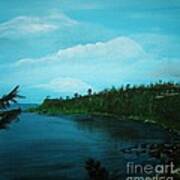 Guam Island Cove Art Print