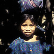 Guatemala Smiling Maya Girl Art Print