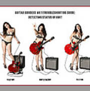 Guitar Goddess Mk 1 Art Print