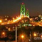 Halifax Macdonald Bridge Art Print