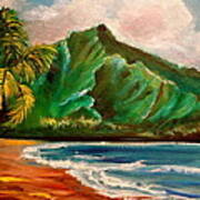 Hanalei Bay Art Print