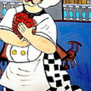 Chef  Happy Chef Art Print