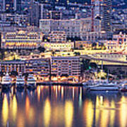 Harbor Monte Carlo Monaco Art Print