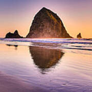 Haystack Rock Art Print