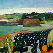 Haystacks In Brittany Art Print
