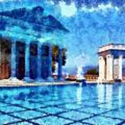 Hearst Castle Pool 2 Art Print