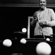 Henry Fonda By A Pool Table Art Print