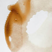 High Angle View Of Coffee Stains On Art Print