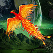 High Flying Phoenix Art Print