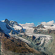 High Mountains Of Pennine Alps In Art Print