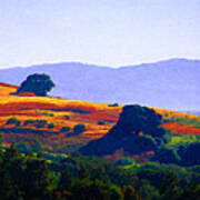 Hills Above Vallejo Art Print