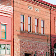 Historic Buildings Along Main Street Art Print