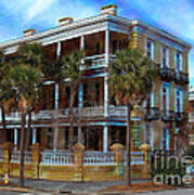Historic Charleston Mansion Art Print