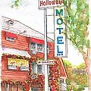 Holloway Motel In West Hollywood, California Art Print
