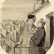 Honoré Daumier French, 1808 - 1879, Je Suis Logé Un Peu Art Print