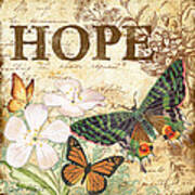 Hope And Butterflies Art Print