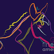 Horse - Colour Filly Art Print
