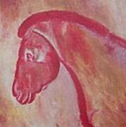 Horse From Chauvet Cave Art Print