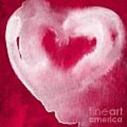 Hot Pink Heart Art Print