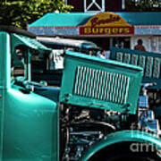 Hot Rods And Burgers Art Print
