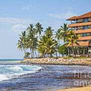 Hotel At The Hikkaduwa Beach Art Print