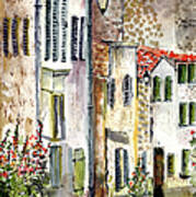 Houses In La Rochelle France Art Print