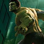 Hulk The Avenger Art Print