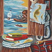 Hunt For Treasure Island Art Print