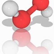 Hydrogen Peroxide Chemical Compound Molecule Art Print