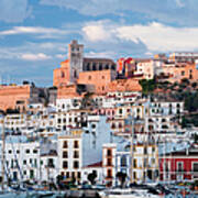 Ibiza Town At Sunrise Art Print