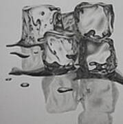 Ice Cubes Art Print