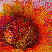 Impressionistic Colorful Flower Art Print